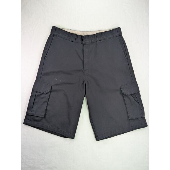 Dickies 36W 13.5L Black Loose Fit Cargo Shorts - Picture 1 of 11